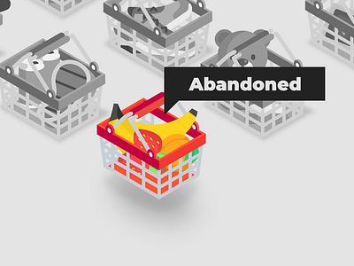 Abandoned Cart illustration for Webdesignerdepot abandoned abandoned carts cart cart abandonment icons illustration products in cart shopping cart