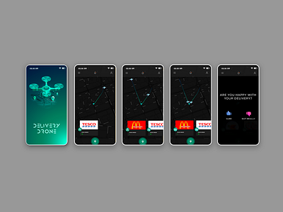 DELIVERY DRONE app design ui ux
