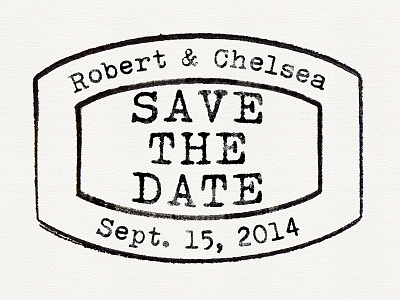 Save The Date Stamp invitation save the date stamp wedding
