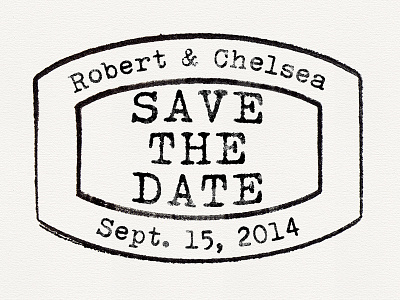 Save The Date Stamp