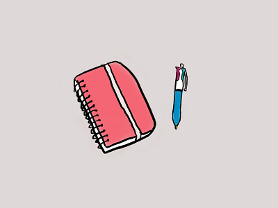 Notebook bic notebook paper pen