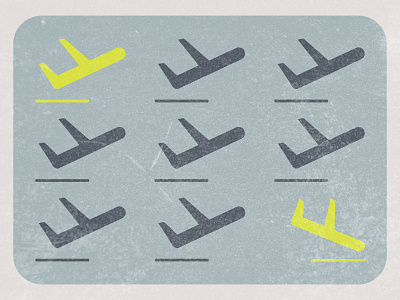 Take off / Landing flight landing plane poster symbols take off