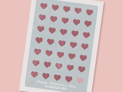 Happy valentine card hearts love valentine