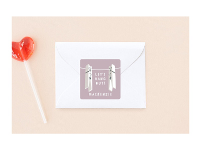 Hanging Buddies stickers for Minted