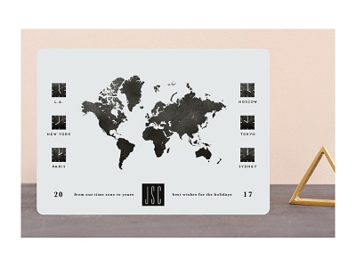 New Year Time Zones clocks holiday holiday cards holidays map minted stationery time zones world map worldwide