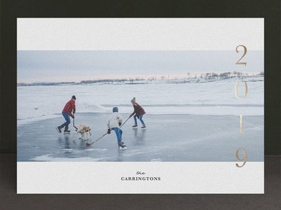 Elegance New Year card for Minted foil pressed minted new year new year card stationery