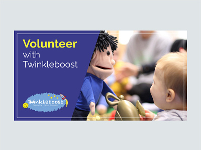 Volunteer with Twinkleboost Social Media Asset