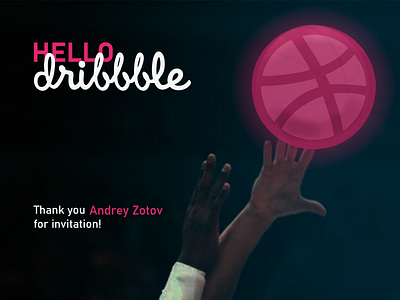 Hello Dribbble! design