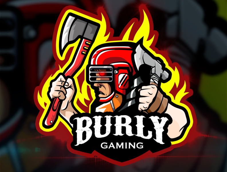 Burly Gaming Cartoon Logo By Avoltha by Avoltha on Dribbble