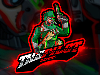 The Pilot Gaming Mascot Logo By Avoltha