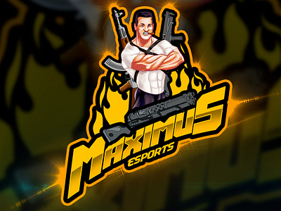 Maximus Esports Cartoon Logo By Avoltha