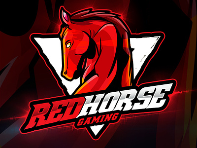 Red Horse Gaming Esports Logo By Avoltha