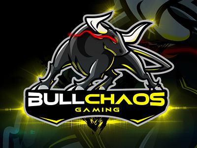 Bull Chaos Gaming Esports Logo By Avoltha