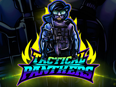 Tactical Panther Esports Logo Design By Avoltha