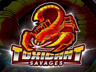 Toxicant Savages Scorpion Esports Logo Design By Avoltha
