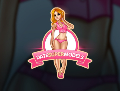 Date Super Models Cartoon Logo by Avoltha