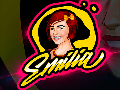 Emilia Clarke Cartoon Logo By Avoltha