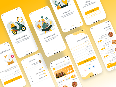 food restaurant mobile application delivary food healthy food menu resturant ui ux