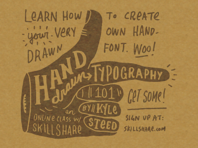 Hand-Drawn Typography 101 hand-drawn skillshare typography