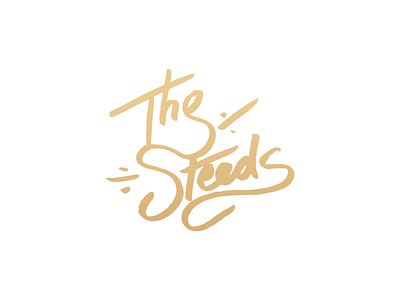 The Steeds brush gold hand-drawn lettering pen personal tombow