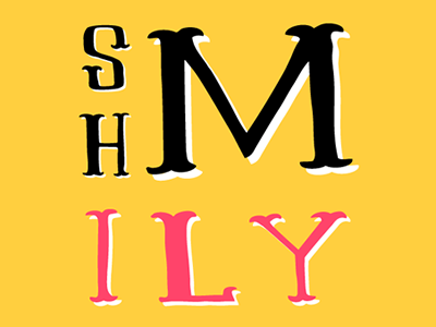 SHMILY hand drawn lettering shmily