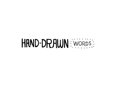 Hand-Drawn Words branding hand drawn lettering words