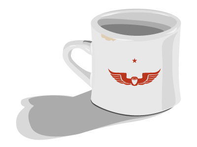 Coffee Mug coffee illustration intelligentsia the internet is down