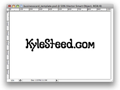 KyleSteed.com black business card kylesteed new white