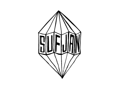 Sufjan Diamond hand drawn illustration sufjan stevens typogrpahy