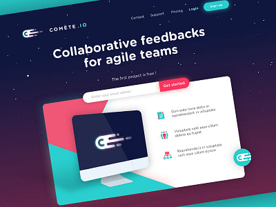 Comète Landing Page