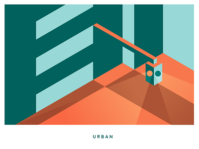 04 - Urban artwork design flat gradient illustration ny street test urban