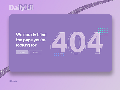 404 page | Daily UI 008 404 404page dailyui008 dailyuichallenge design illustration ui userinterface