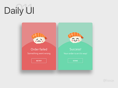 flash message error & success | Daily UI 011