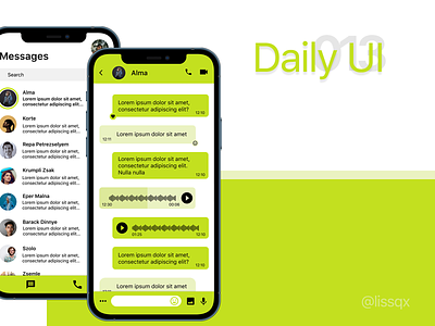 direct messaging | Daily UI 013 dailyui13 dailyuichallenge design directmessaging illustration messenger typography ui userinterface ux