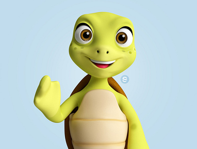 Turtle! 3d art 3dmodeling animation characterdesign design illustration kids art mascot character
