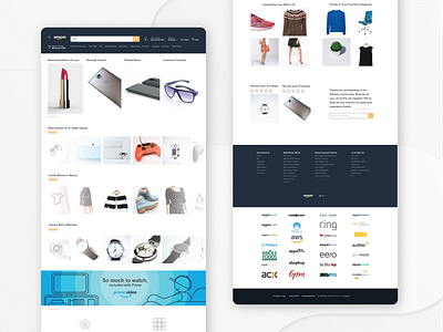 Amazon adobexd amazon branddesign ecommerce illustrator redesign ui ux web webdesignagency