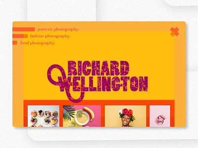 Photography Portfolio Landing Page adobexd branddesign brandidentity branding illustration landingpage logo portfolio uidesign vector web