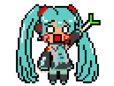 Piexl Hatsune Miku by 夏癮场长 on Dribbble