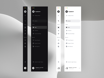 Sidebar Navigation app collapse concept design mega menu menu mockup navigation screendesign sidebar sidebar navigation ui ux
