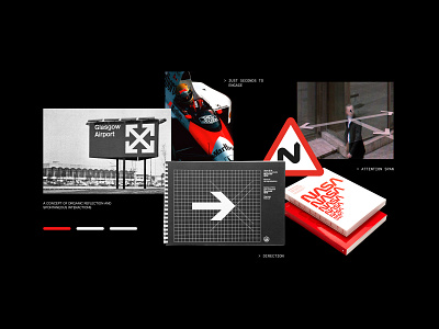 StudioGlance™ Moodboard branding direction gradients moodboard typography visual identity