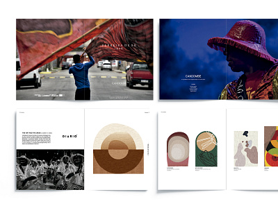 Candombe Catalogue design editorial design graphic