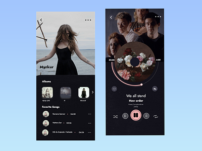 Music app design concept concept music app music player ui design