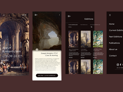 Art Gallery UI art art gallery mobile museum responsive ui ui concept ui design uiux user interface