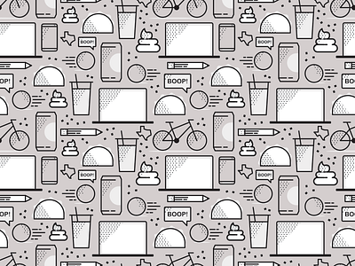 Favorite Things 2015 beer bike coffee icons pattern poop skeeball taco texas