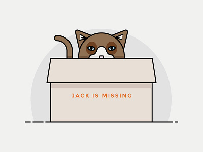 Jack in a Box box cat illustration jack in the box missing