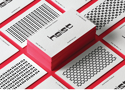 Heist Identity Design branding design flat logo minimal typography