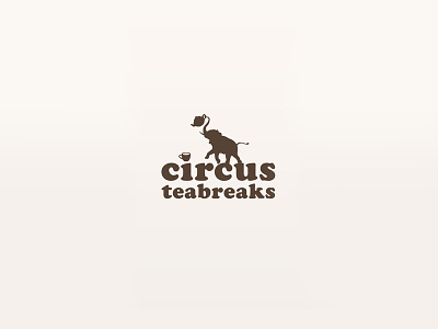 Circus Teabreaks branding design illustration typography vector