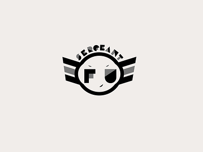 Logo application South African punk-rock band, Sergeant Fu. branding design icon illustration illustrator lettering logo type typography vector