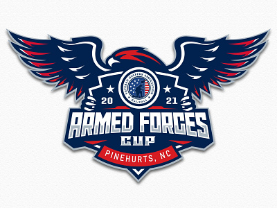 logo golf for Armed Forces Cup armed force cup golf logo sport logo