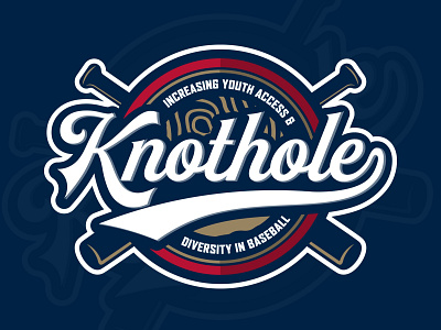 baseball emblem logo for Knothole baeball logo knothole sports logo